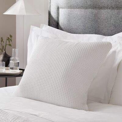 Hotel Waffle Cushion Covers Two Pack - 100% Cotton