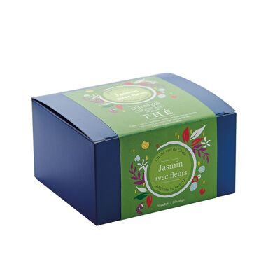Thé vert Jasmin avec Fleurs - boite 20 sachets