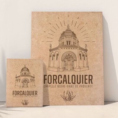 Tableau en bois | Forcalquier
