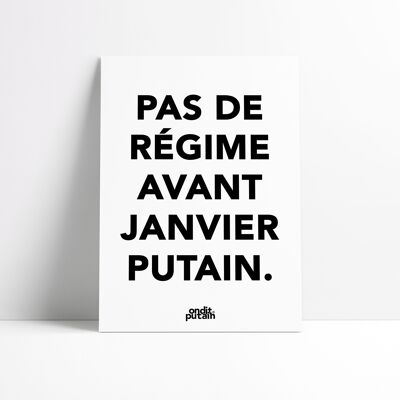 A4 – No diet until fucking January.