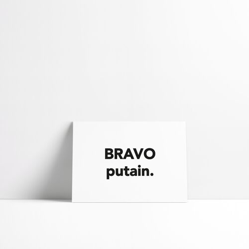Carte - Bravo putain.