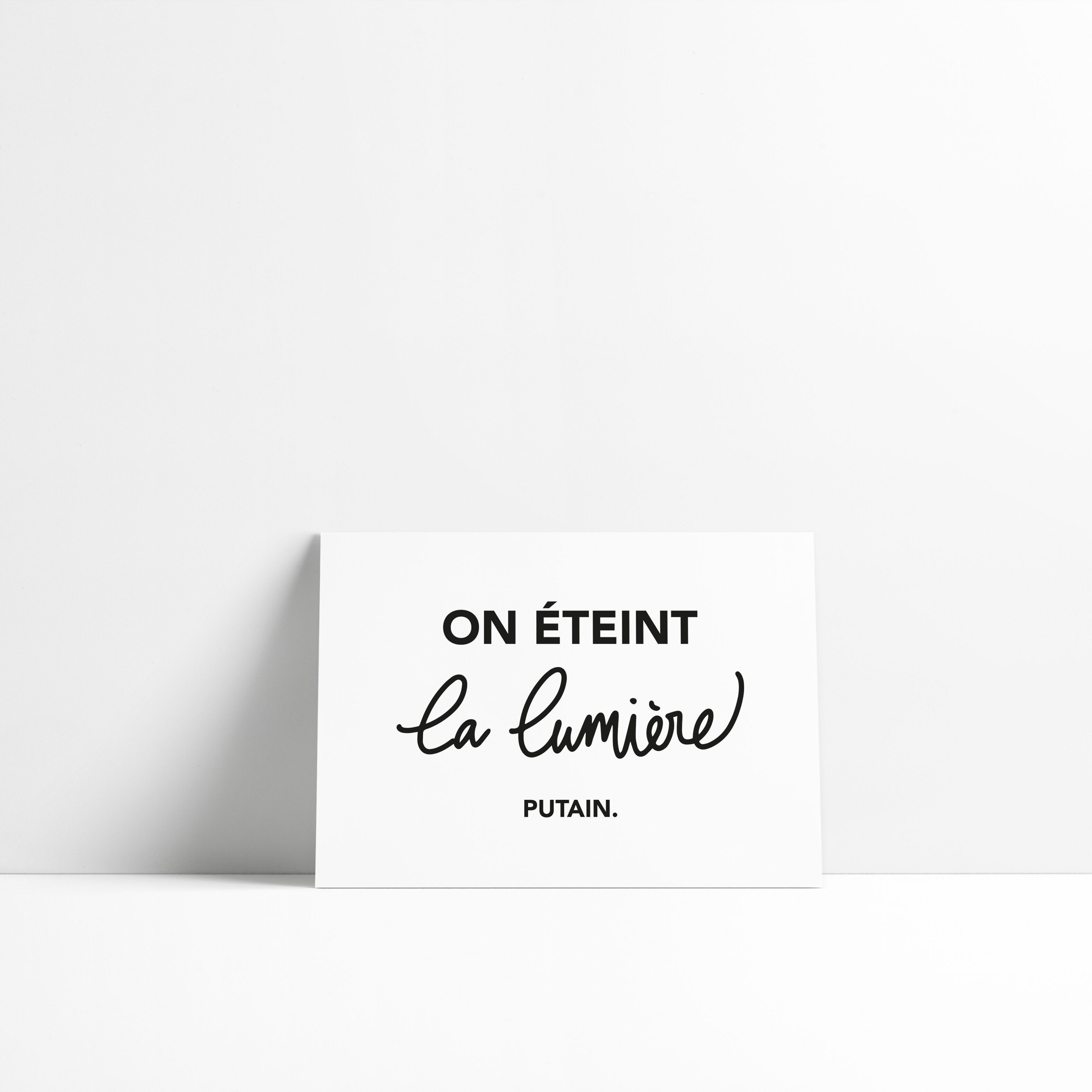 Card - We turn off the fucking lights.