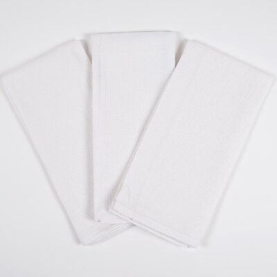 Solid Handwoven Cotton Kitchen Towels (set of 3)