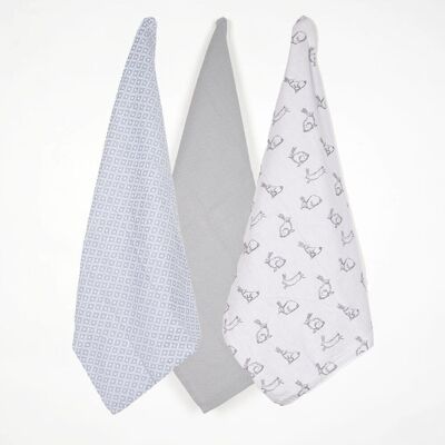 All Bunnies Cotton Kitchen Towels (Set of 3)