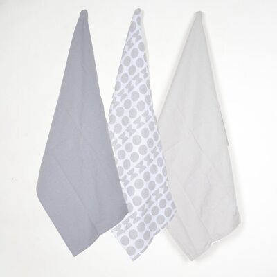 Semis & Circles Cotton Kitchen Towels (Set of 3)