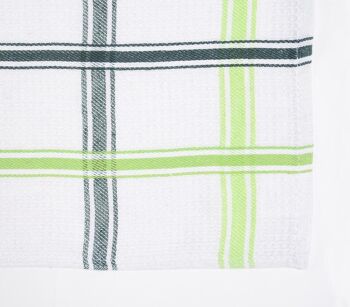 Serviettes de cuisine en coton gaufré teint en fil (ensemble de 3) 3