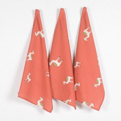 Camel Printed Kitchen Towels (set of 3)