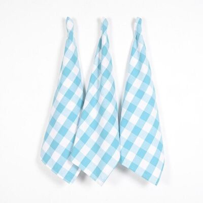 Handwoven Checkered Kitchen Towels (Set of 3)