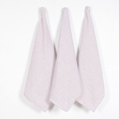 Striped Cotton Kitchen Towels (set of 3)