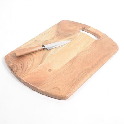 Stylish Raw Acacia Wood Cutting Board