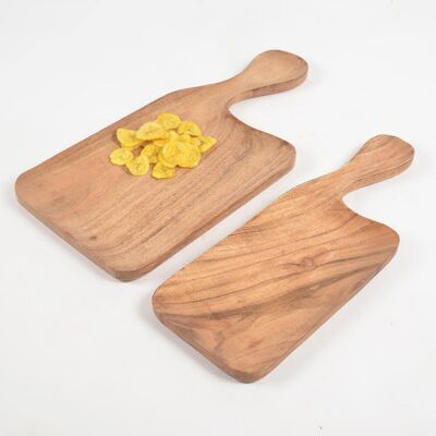 Classic Acacia Wood Pizza Serving Paddles (set of 2)