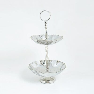 Handcrafted 2-Tier Iron Cake Stand