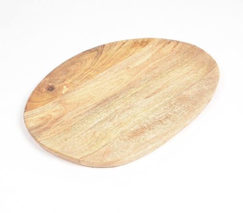 Abstract-Hand Cut Mango Wood Classic Serving Platter