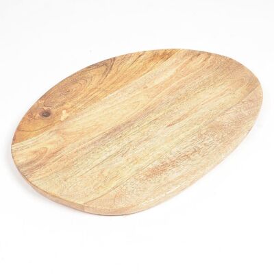 Abstract-Hand Cut Mango Wood Classic Serving Platter