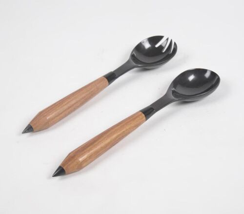 Recycled Natural Horn & Bone Salad Servering Spoons