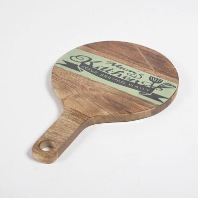 Mum's Kitchen Resin & Mango Wood Paddle Platter