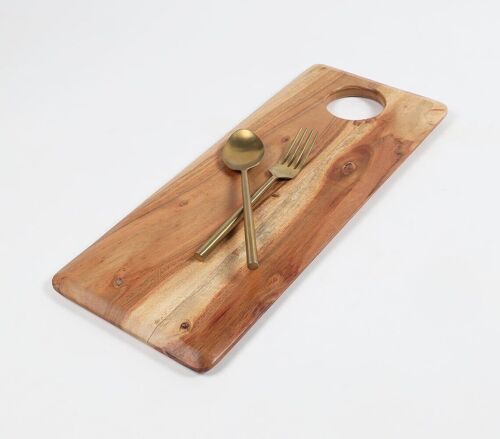 Classic Rectangular Raw Wood Cutting Board