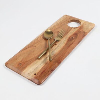 Classic Rectangular Raw Wood Cutting Board