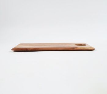 Planche à découper rectangulaire classique en bois brut 3