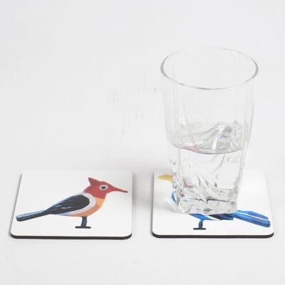 Bird Laminated & laser Cut Coasters (set of 2)