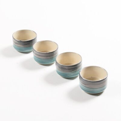 Handcrafted Ceramic dip bowls (set of 4)