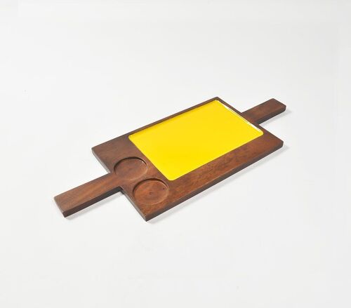 Colorblock chip & dip Platter