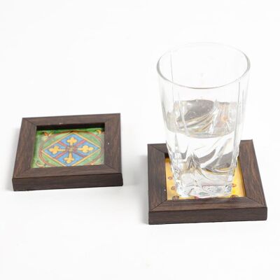 Hand painted Framed Coasters (Set of 2)