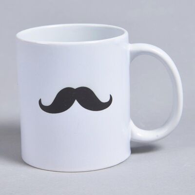 Ceramic Moustache-Graphic Coffee Mug