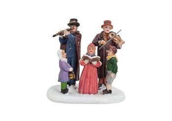 Groupe poly miniature de chanteurs