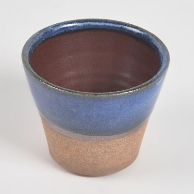 Ceramic Ombre Stone Blue Kulhad Cup