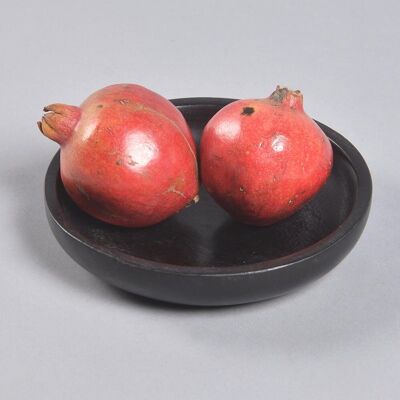 Handmade Mango Wood Black Fruit Bowl