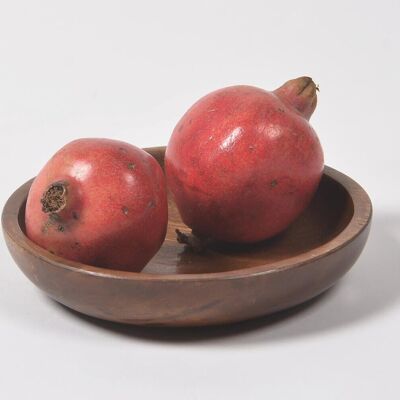 Frutero de madera de mango natural
