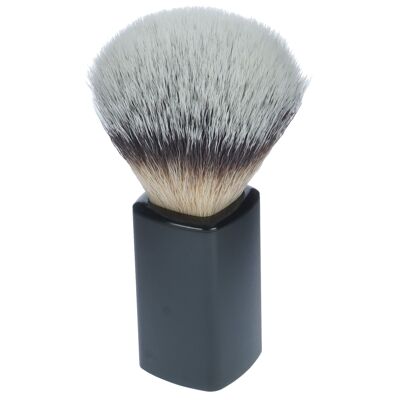 Shaving brush synthetic hair, with black plastic handle, height: 10 cm ring Ø 21 mm