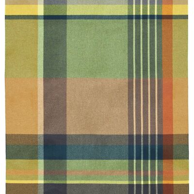 Blanket YORK green/khaki/bronze