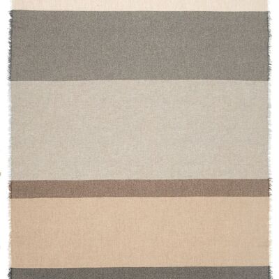 Blanket ROMA grey/brown/natural