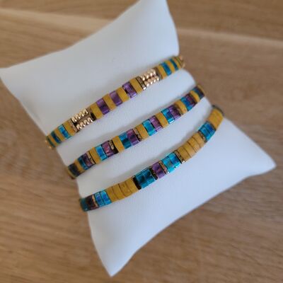 TILA - 3 bracelets - Yellow Autumn - jewelry - woman - gifts - end of year celebrations