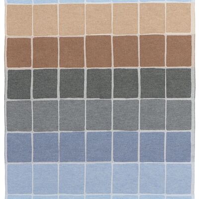 Coperta MOSAIK azzurro/jeans/grigio medio