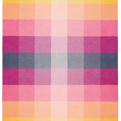 Blanket CRETE pink/ochre/fuchsia/dark blue