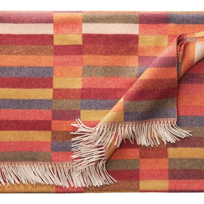 Blanket SEVILLA purple/orange/ochre