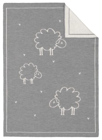 Couverture bébé LILLY gris clair 1