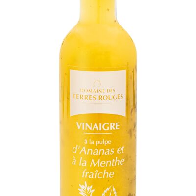 Vinaigre à la Pulpe d'Ananas et à la Menthe Fraîche 10 cl