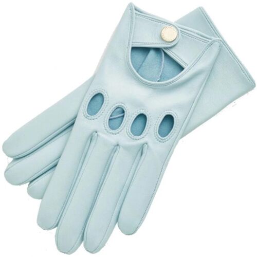 Charlotte Nappa Turqoise Leather Driving Gloves