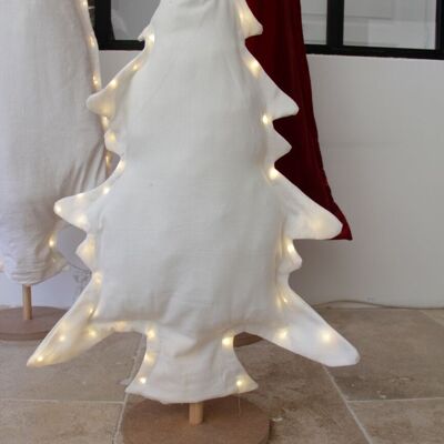 Sapin de Noël - en tissu upcyclé - Pin 70 cm