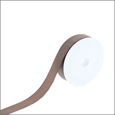 Double faced satin - Brown - 25mm x 25 meters
