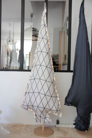 Sapin de Noël - en tissu upcyclé - traditionnel 150 cm 4