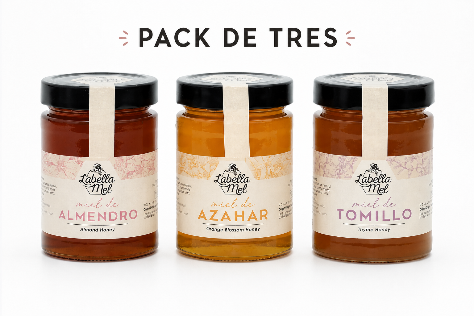Pack 3 jars of Almond Orange Blossom and Thyme #29