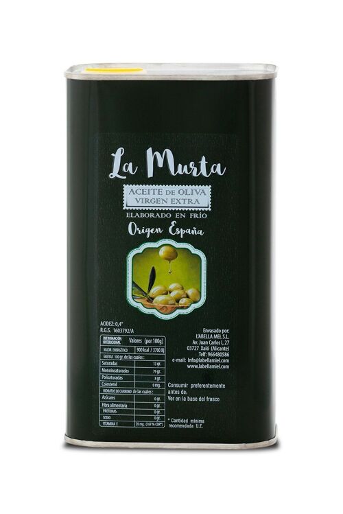 Aceite de Oliva Virgen Extra Lata - La Murta #39