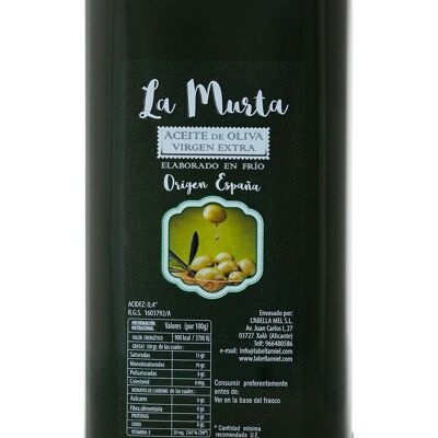 Extra Virgin Olive Oil Can - La Murta #39