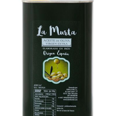 Extra Virgin Olive Oil Can - La Murta #39