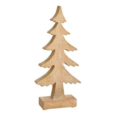 Albero di Natale in legno di mango marrone (L / A / P) 14x31x5cm